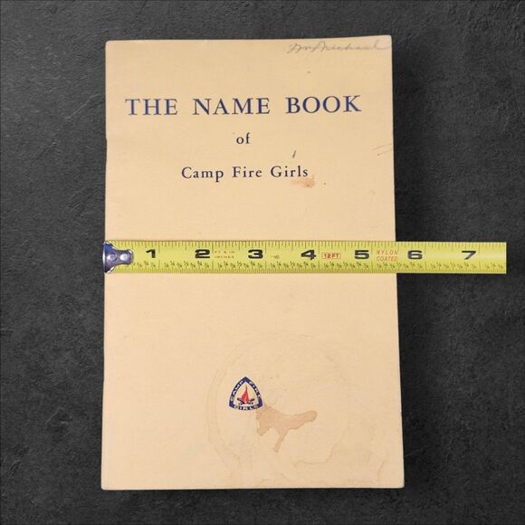 Vintage 1963 Camp Fire Girls The Name Book Charlotte Gulick Handbook Native - Picture 5 of 6